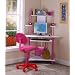 Pink Finish Corner Workstation Kids Computer Desk