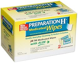Preparation H Medicated Wipes, 96-Count Package