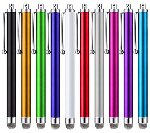 AAAcase Fiber Tip Series WE90GT0 Precision Stylus Pens for All Touch Screen Capacitive Devices (10 Colors)