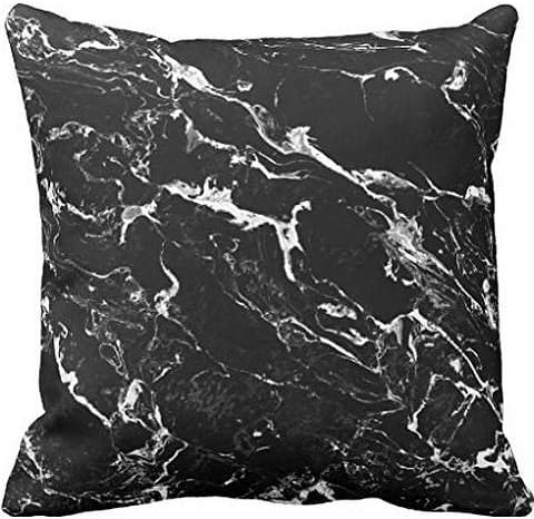 Black and white modern marble pattern throw Pillow case 24*24