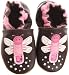 Robeez Soft Soles Touch & Feel Firefly Pre-Walker (Infant/Toddler),Brown/Pink,12-18 Months (4.5-6 M US Toddler)