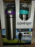 Contigo Vacuum-insulated Stainless Steel Water 22 Oz Bottles 2 Pack