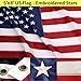 Anley American US Flag 5x8 Foot Nylon - Embroidered Stars and Sewn Stripes - 4 Rows of Lock Stitching