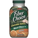 Fiber Choice, Chewable Tablets, Most Fiber, Orange 90 Tablets