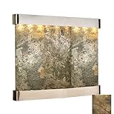 Adagio MR3S1005 Majestic River-3 Stone - Green Rainforest Marble Wall Fountain