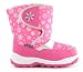 Kids Fleece Lined Snow Boots Size UK 2.5 EU 35 (Pink)