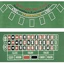 Blackjack and Roulette 2-Sided Felt Layout