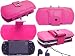 Deluxe PSP Leather Carrying Case for Sony PSP - Pink