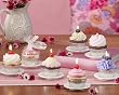 Club Pack of 12 White Sweet Treats Ceramic Cupcake Candle Display Plates