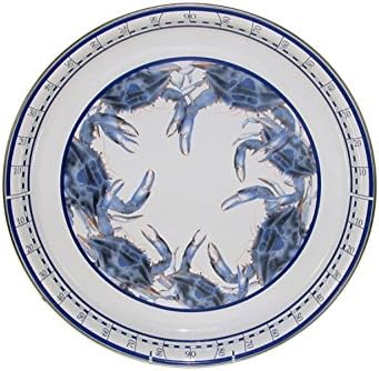 Golden Rabbit Blue Crab Medium Serving Tray