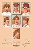 Art Poster, Russian Hats and Hairstyles #2 - 18.75 x 27.5