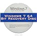 Windows 7 System Recovery disk Live Boot CD 64 bit DVD (disc is comparable with Home Premium, Profes