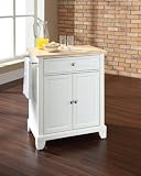 Crosley Furniture KF30021CWH Newport Portable Kitchen Island
