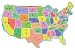 Search : Big United States Map Bulletin Board Set