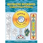 Decorative Doorways Stained Glass Patterns CD-ROM and Book (Dover Electronic Clip Art) by  Carolyn Relei