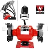 Neiko Tools USA 6 1/2 HP Bench Grinder with Light