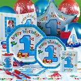 Boy's Playtime 1st Party Supplies - Deluxe Pack for 8