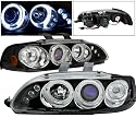 92-95 CIVIC BLACK HALO LED PROJECTOR HEADLIGHTS