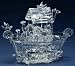 7.25" Icy Crystal LED Lighted Noah's Ark Christmas Table Top Figure