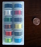 51BNb6ndZRL. SL160  FLY TYING FLOSS ASSORTED COLORS 12 SPOOLS IN CASE
