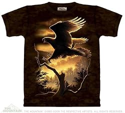 The Mountain Golden Eagle Soaring Adult Tee T-shirt
