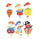 Wandhaken Garderobenhaken 6er-Set - Piratvon "Bartl"