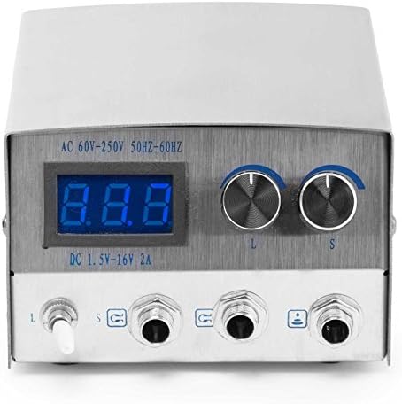 AmeriVolt Dual LCD Tattoo Mini Power Supply - Silver