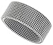 Surgical Stainless Steel 10 mm Mesh Ring Wedding Band sizes 5-14