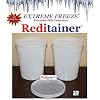 Extreme Freeze Reditainer 32 oz. Freezeable Deli Food Containers w/ Lids - Pack of 24 - Food Storage