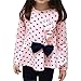 Asherangel Baby Girl Cute 2pcs Set Children Clothes Suit Top and Pants (Age(7T), Pink Dot)
