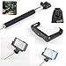 EEEKit for iPhone 4/4S/5 Samsung Galaxy S4 i9500, Extendable Handheld Monopod for Compact Camera w/ iPhone + Adjustable Smartphone Adapter Phone Holder