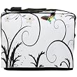 15.4 inch Beautiful Rainbow Butterfly White Blossom Padded Laptop Messenger Bag and Notebook Shoulder Case