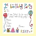 Rachel Ellen Set of 8 Children's Party Invitations - 1st Birthday  Party Invites