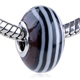 51BNrJ3tNZL. SL160  Pandora Bead & Bracelet Fit   Black White Circle European Beads