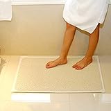Docooler Bathroom Safety Carpet PVC Bath Shower Rug Anti-slip Mat with Non-slip Suction Cup