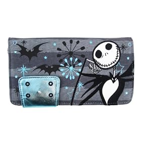 Nightmare Before Christmas Jack Skellington Striped Wallet