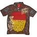 christian audigier brown polo shirt