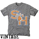 NCAA Sam Houston State Bearkats Ash Distressed Logo Vintage Tri-Blend T-shirt