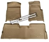 Husky Liners Custom Fit Front and Second Seat Floor Liner Set for Ford F-250 (Tan)