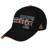 adidas Tennessee Volunteers Black Structured Adjustable Hat