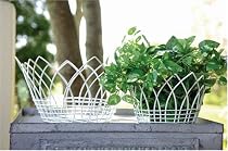 New Creative Outdoor Garden Decorative Planter Baskets, Set of 2