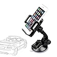 Etekcity Auto-Smart 360° Universal Car Mount Holder - Windshield Dashboard Cradle for Smartphone iPhone 6/Plus/5/4S/4 Samsung Galaxy S6/S6 Edge/S5/S4/S3 Note 4/3 HTC One Google Nexus 5/4 LG G3 (Black)