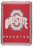 Ohio State Buckeyes Afghan Throw Blanket 50 x 70