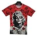 FaPlus Men's Fashion 3D Creative Graffiti Print Red Lady Style T-Shirts M