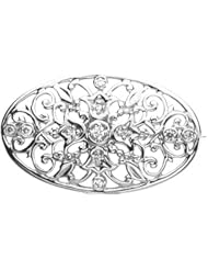 14K White Gold Diamond Brooch - 0.15 Ct. -- LIFETIME WARRANTY