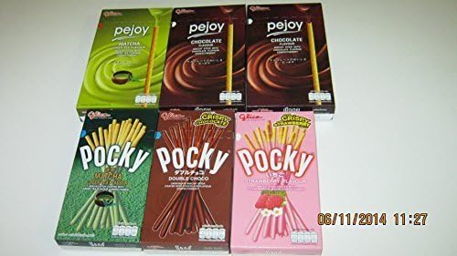 Glico Pocky &amp; Pejoy Biscuit Stick[Pack of6]