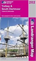Torbay and South Dartmoor, Totnes and Salcombe (OS Landranger Map)