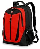 SwissGear SA3077 Black with Red Lightweight Computer Backpack - Fits Most 15 Inch Laptops and Tablet