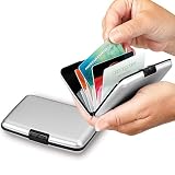 Produkt-Bild: Alu Wallet Aluminium Geldb&ouml;rse Etui Portemonnaie Kredit - silber