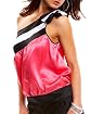 Color Blocked One-Shoulder Top Product Image